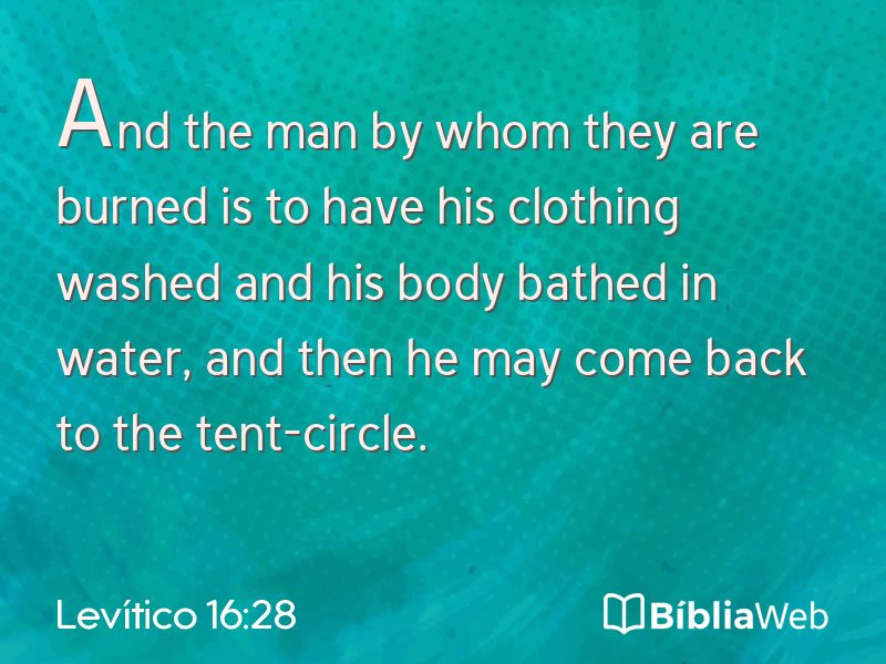 Levítico 16:28 em imagem para compartilhar