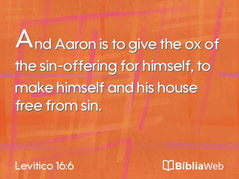 Levítico 16:6 em imagem para compartilhar