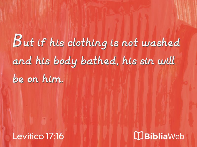 Levítico 17:16 em imagem para compartilhar