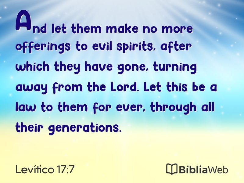 Levítico 17:7 em imagem para compartilhar