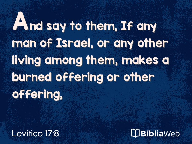 Levítico 17:8 em imagem para compartilhar