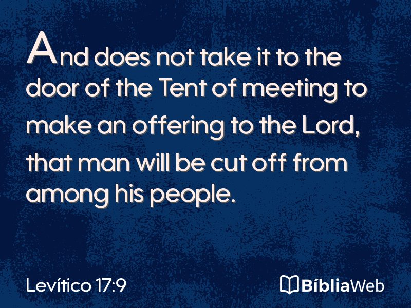 Levítico 17:9 em imagem para compartilhar