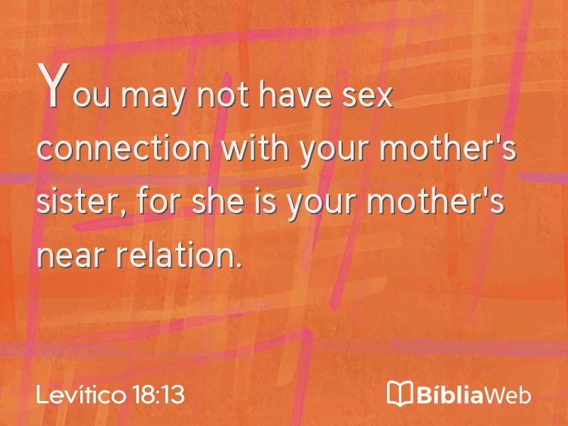 Levítico 18:13 em imagem para compartilhar