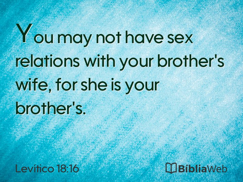 Levítico 18:16 em imagem para compartilhar