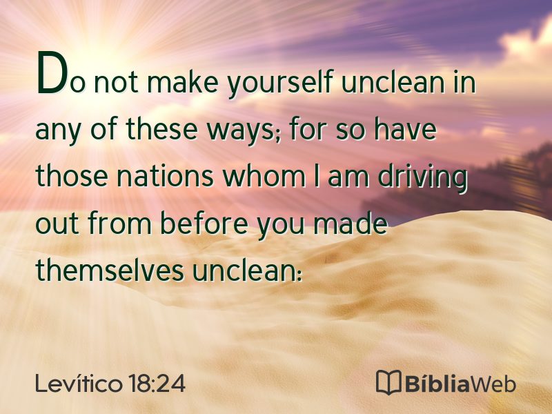Levítico 18:24 em imagem para compartilhar