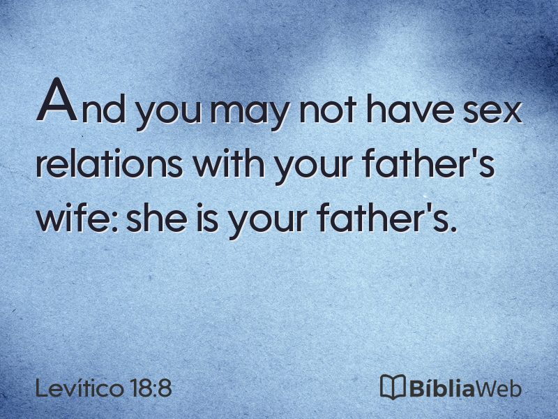 Levítico 18:8 em imagem para compartilhar