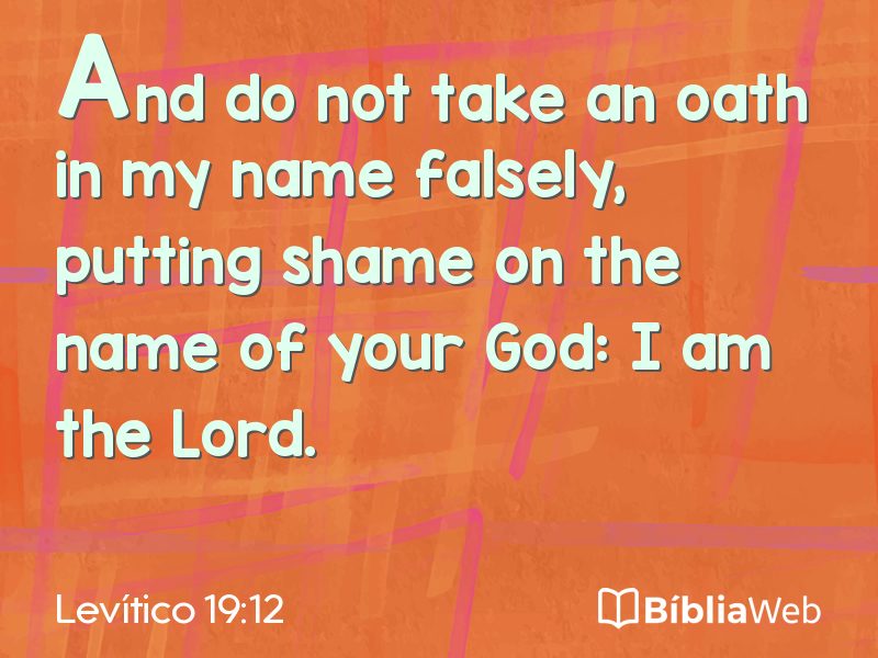 Levítico 19:12 em imagem para compartilhar