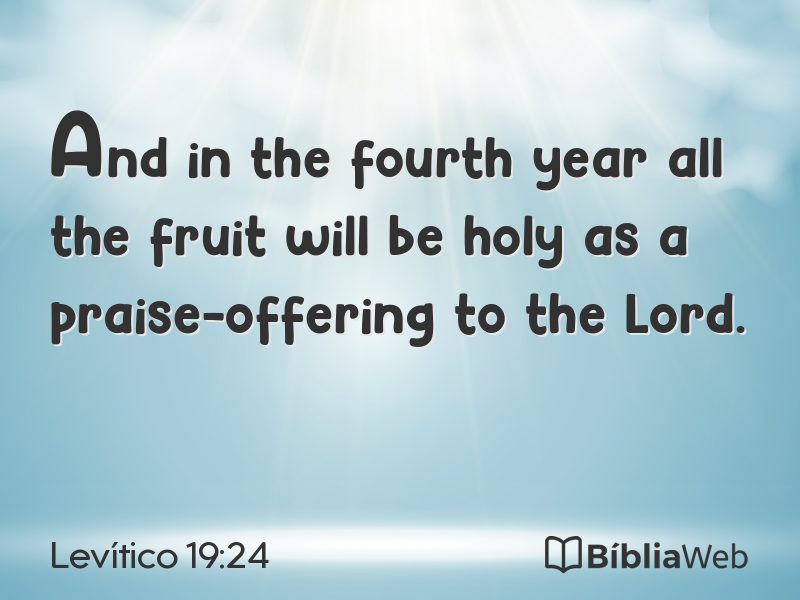 Levítico 19:24 em imagem para compartilhar