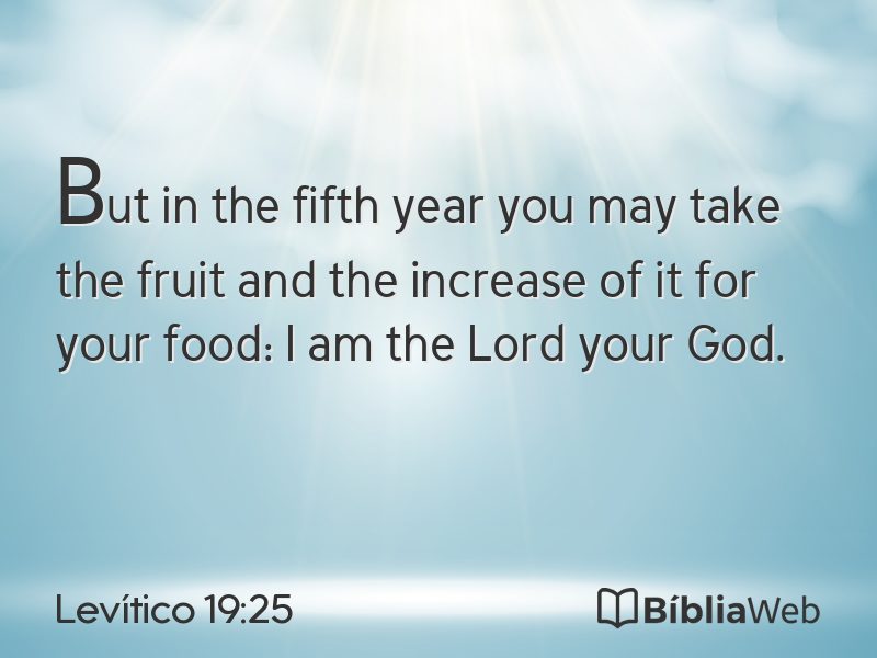 Levítico 19:25 em imagem para compartilhar