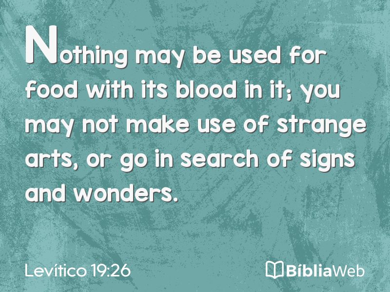 Levítico 19:26 em imagem para compartilhar