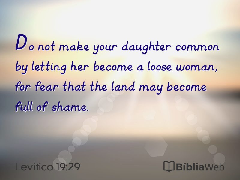 Levítico 19:29 em imagem para compartilhar