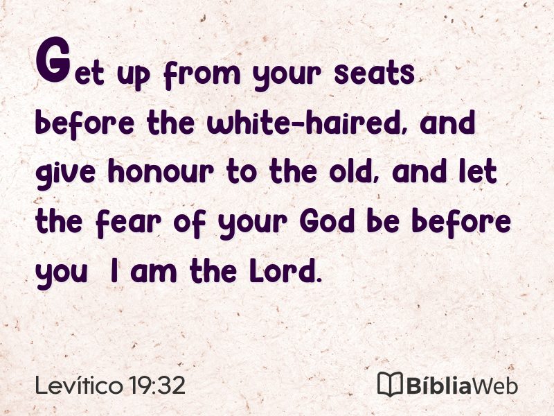 Levítico 19:32 em imagem para compartilhar