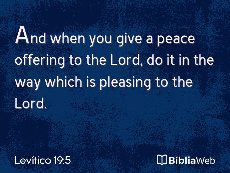 Levítico 19:5 em imagem para compartilhar