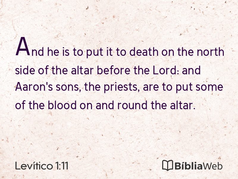 Levítico 1:11 em imagem para compartilhar