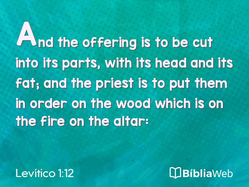 Levítico 1:12 em imagem para compartilhar