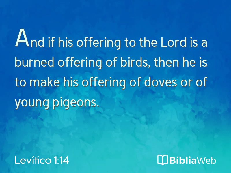 Levítico 1:14 em imagem para compartilhar