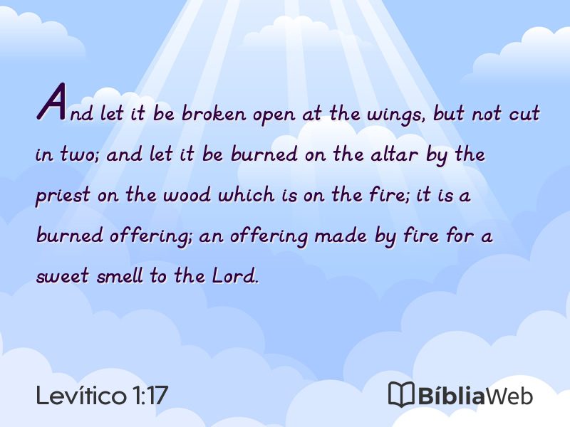 Levítico 1:17 em imagem para compartilhar