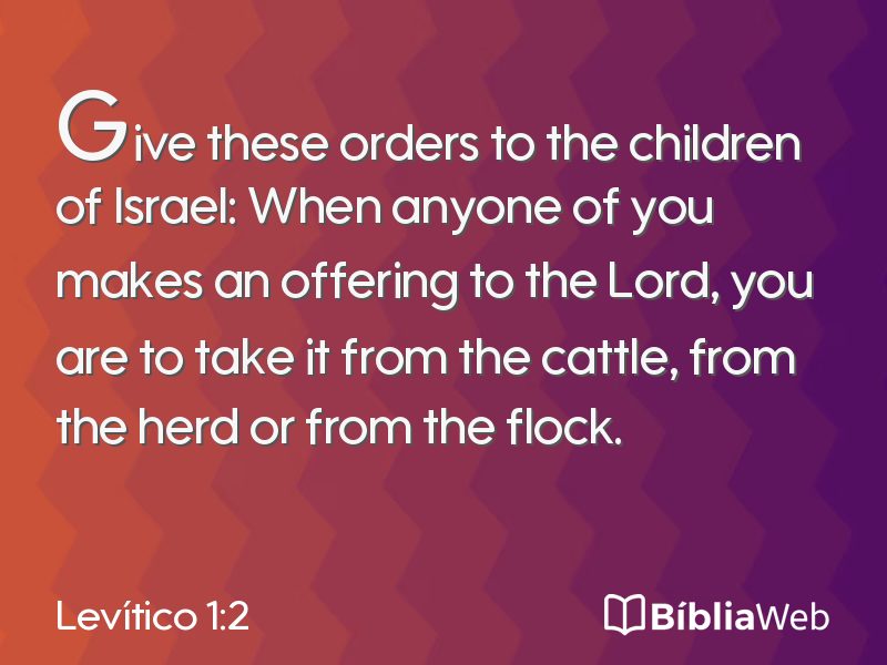 Levítico 1:2 em imagem para compartilhar