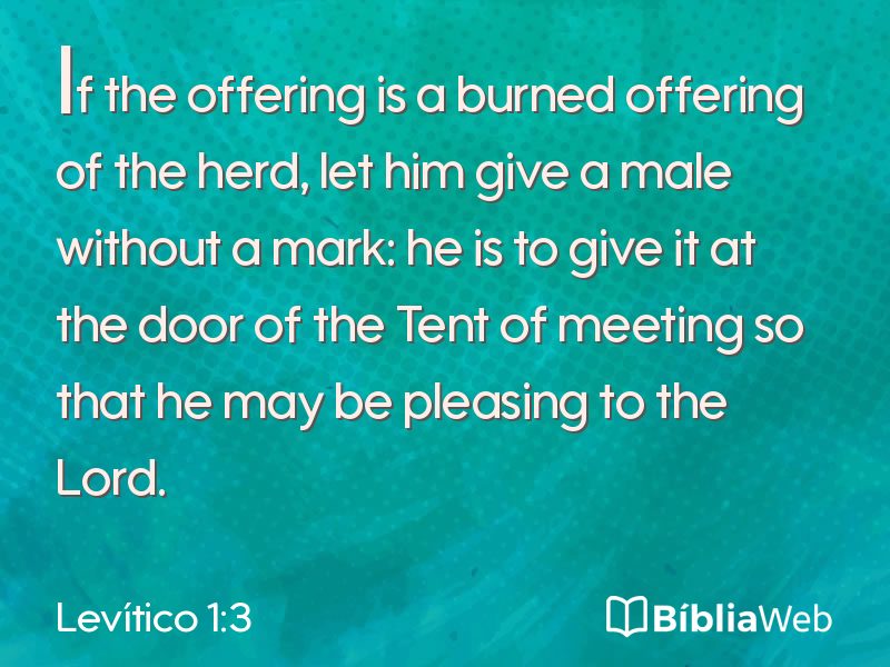Levítico 1:3 em imagem para compartilhar