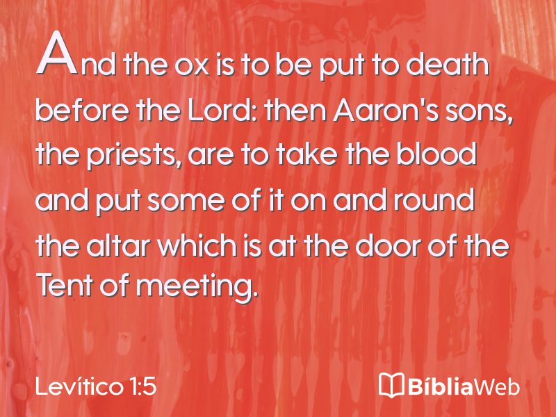 Levítico 1:5 em imagem para compartilhar