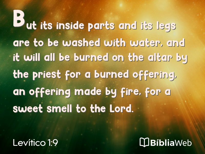 Levítico 1:9 em imagem para compartilhar