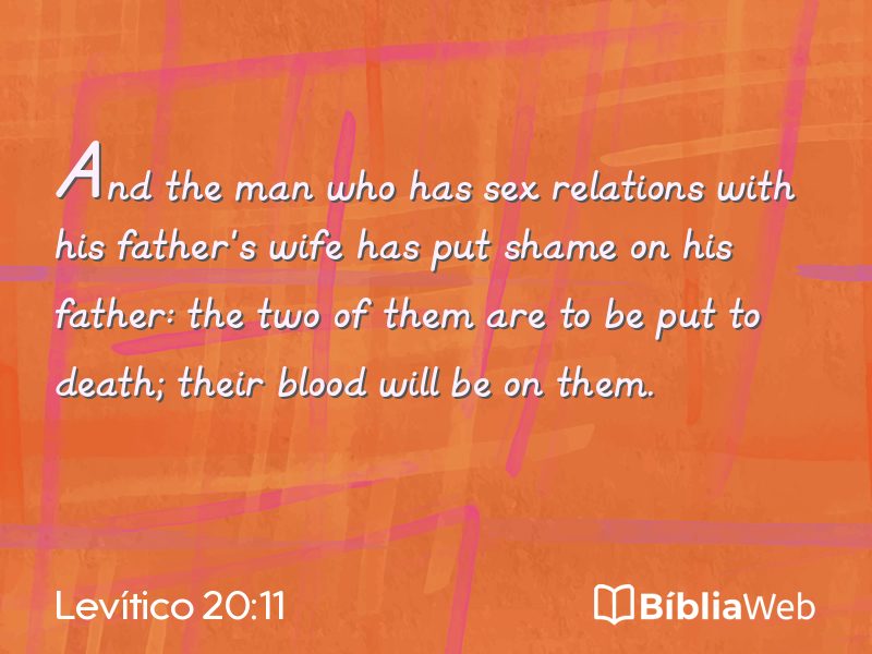 Levítico 20:11 em imagem para compartilhar