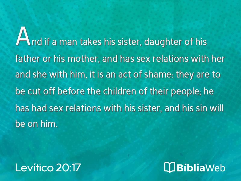 Levítico 20:17 em imagem para compartilhar
