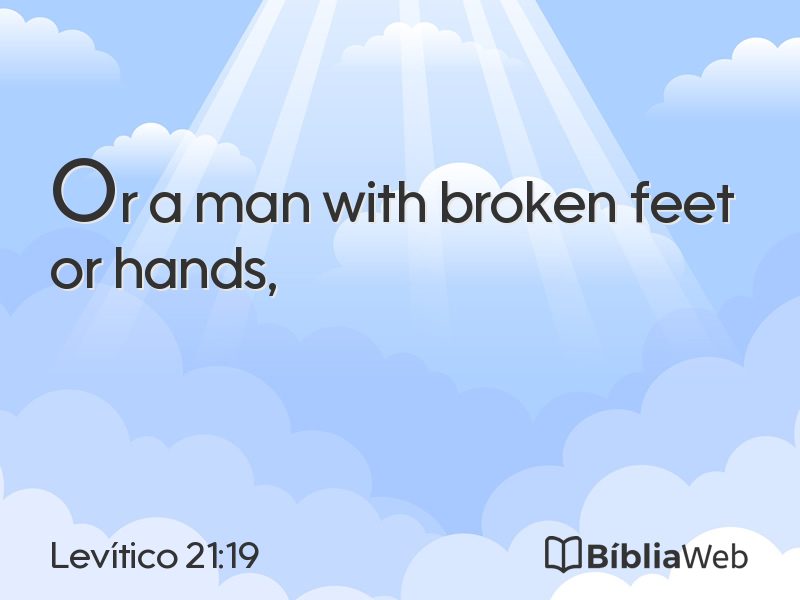 Levítico 21:19 em imagem para compartilhar
