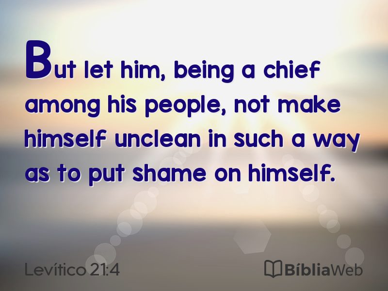 Levítico 21:4 em imagem para compartilhar