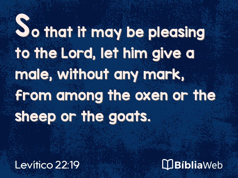 Levítico 22:19 em imagem para compartilhar