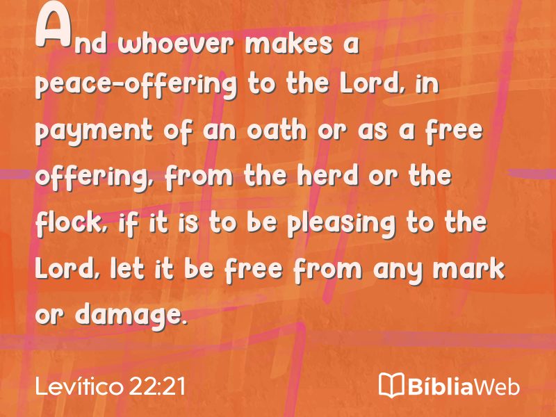 Levítico 22:21 em imagem para compartilhar