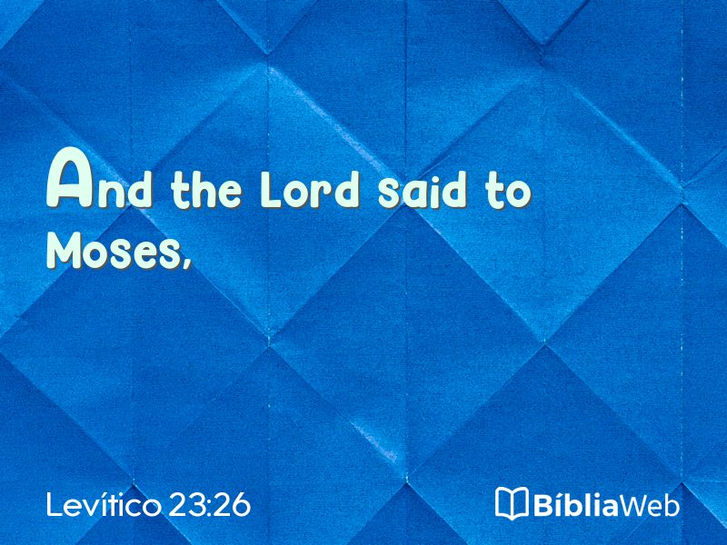 Levítico 23:26 em imagem para compartilhar