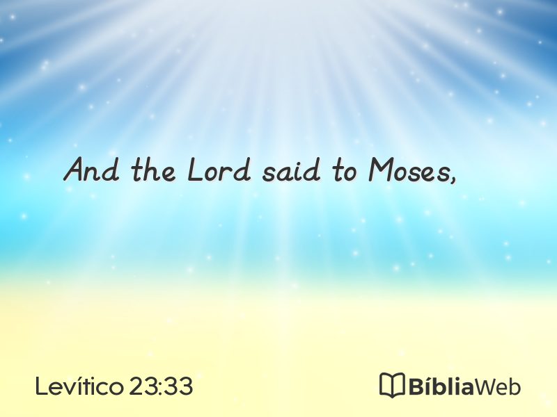 Levítico 23:33 em imagem para compartilhar