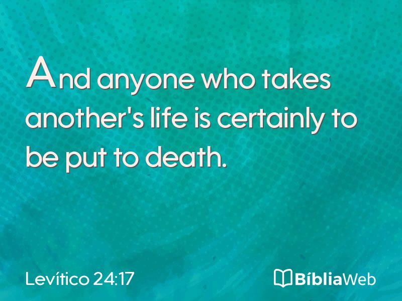 Levítico 24:17 em imagem para compartilhar