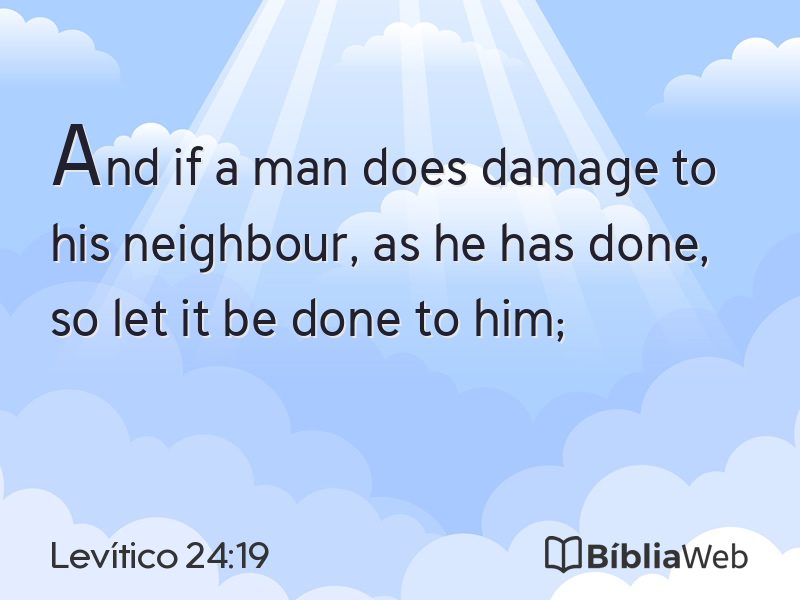 Levítico 24:19 em imagem para compartilhar