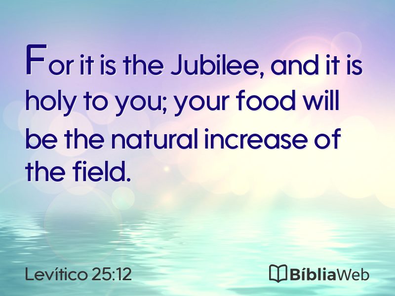 Levítico 25:12 em imagem para compartilhar