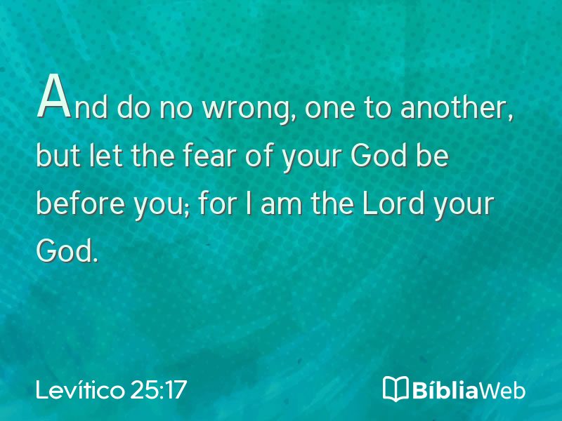 Levítico 25:17 em imagem para compartilhar