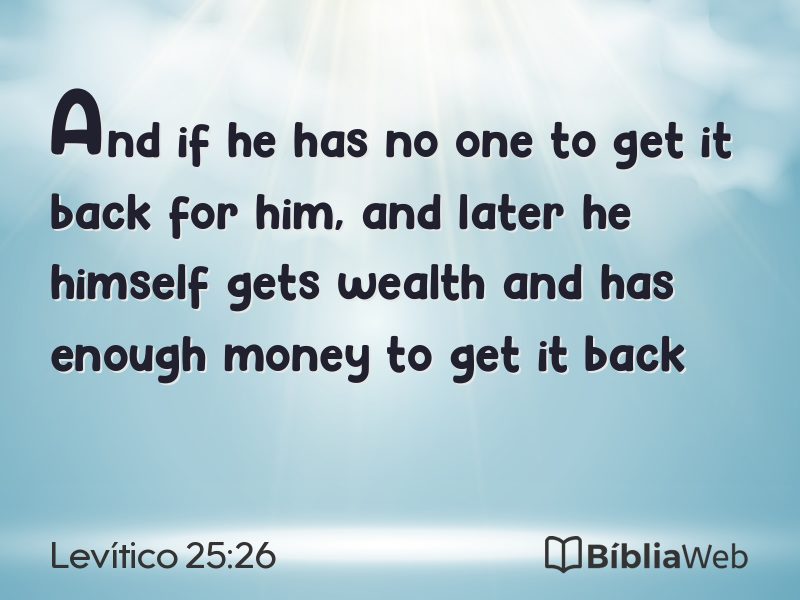 Levítico 25:26 em imagem para compartilhar