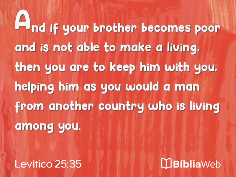 Levítico 25:35 em imagem para compartilhar