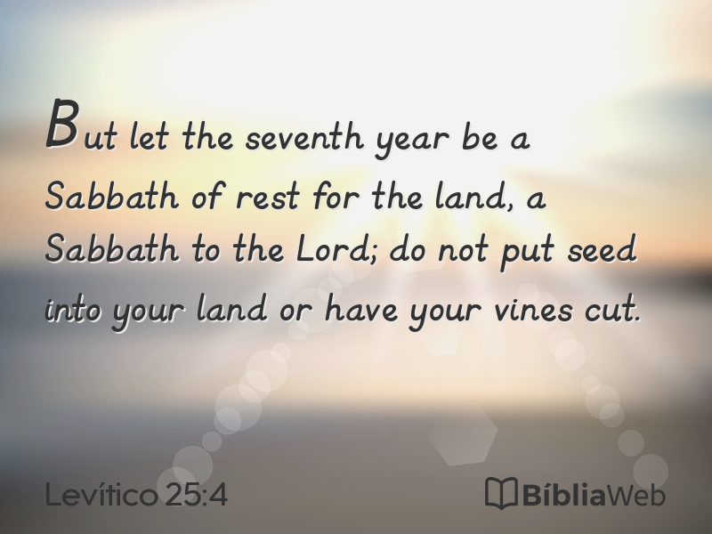 Levítico 25:4 em imagem para compartilhar