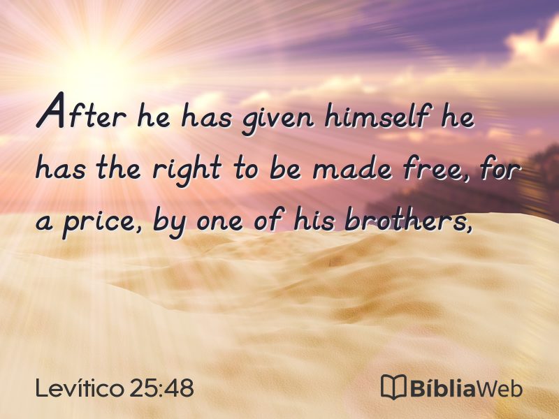 Levítico 25:48 em imagem para compartilhar