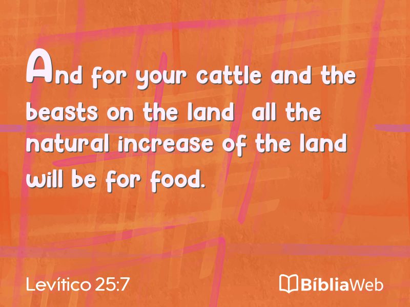 Levítico 25:7 em imagem para compartilhar