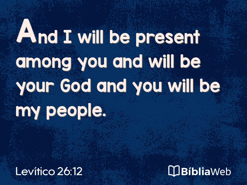 Levítico 26:12 em imagem para compartilhar
