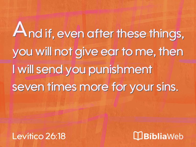 Levítico 26:18 em imagem para compartilhar