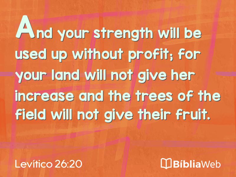 Levítico 26:20 em imagem para compartilhar