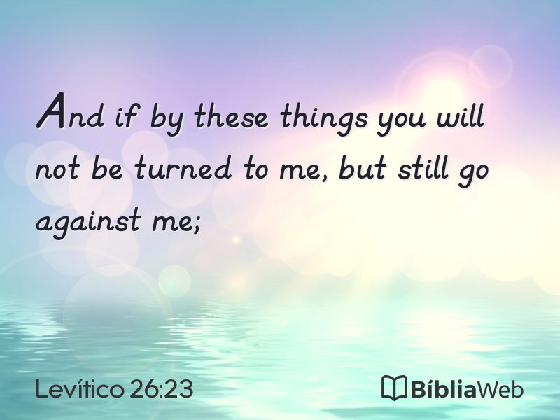 Levítico 26:23 em imagem para compartilhar
