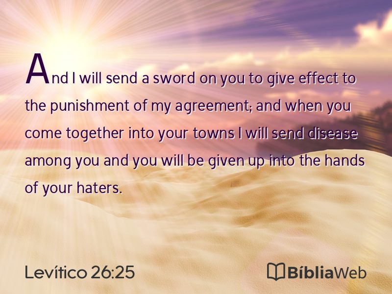 Levítico 26:25 em imagem para compartilhar