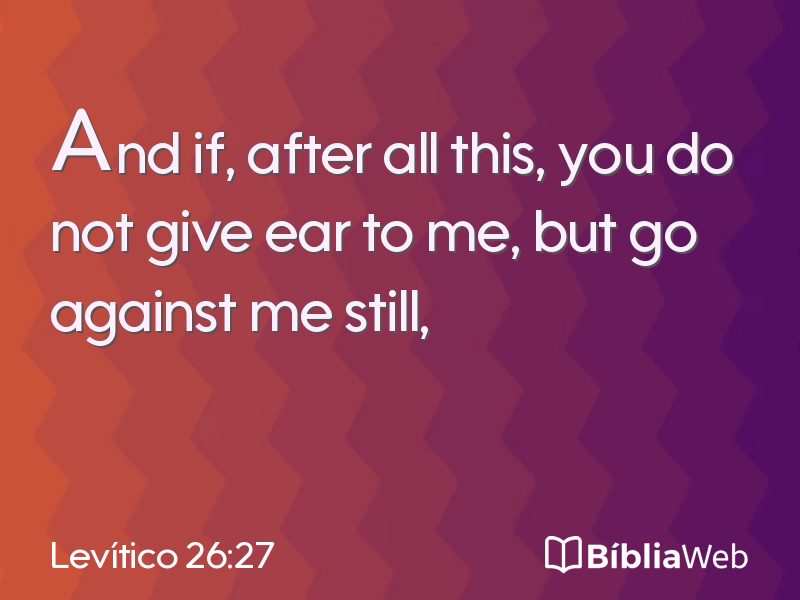 Levítico 26:27 em imagem para compartilhar