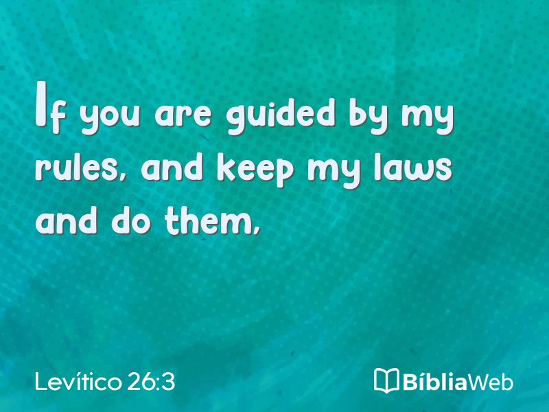 Levítico 26:3 em imagem para compartilhar