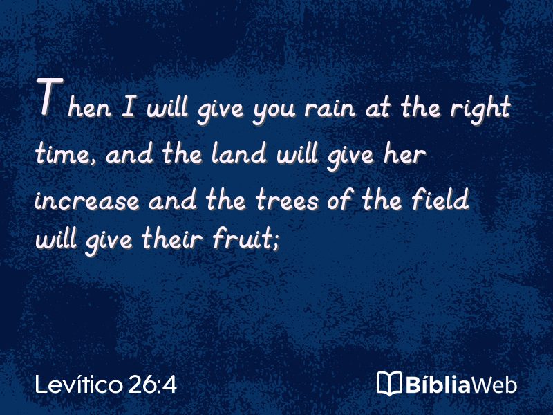 Levítico 26:4 em imagem para compartilhar
